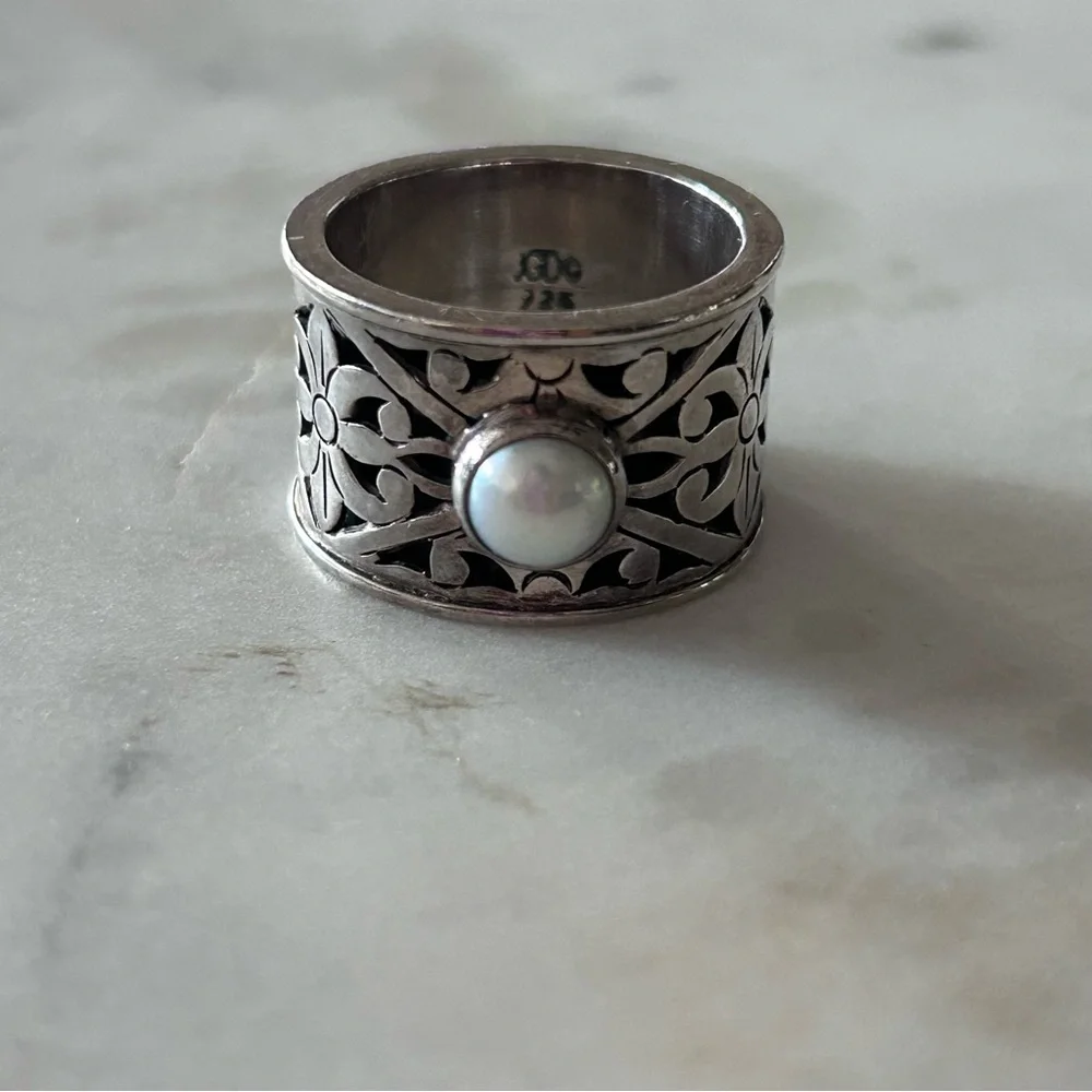 Janice Girardi Sterling Silver Pearl Ring